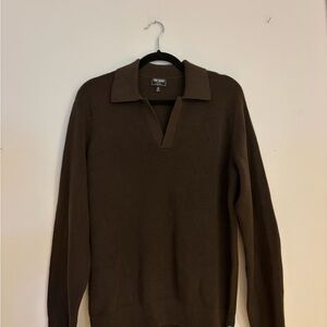 Ribbed Cotton-Cashmere Sweater Polo